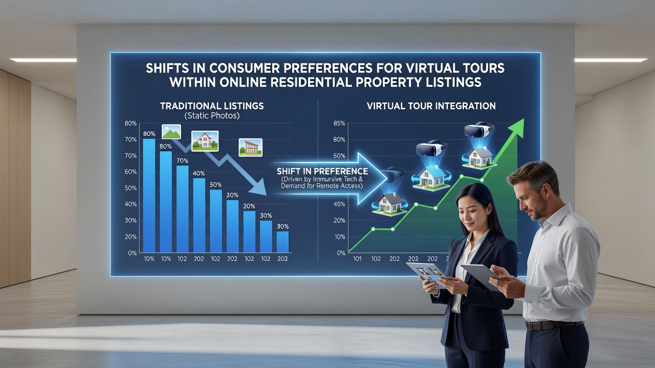 Detailed virtual tour interface showing room measurements and navigation options in a residential listing